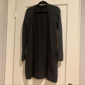 Club Monaco Chunky Cable Knit Long Cardigan